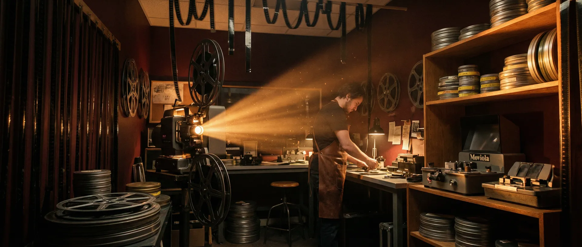 胶片时光机 修复暗房工作场景